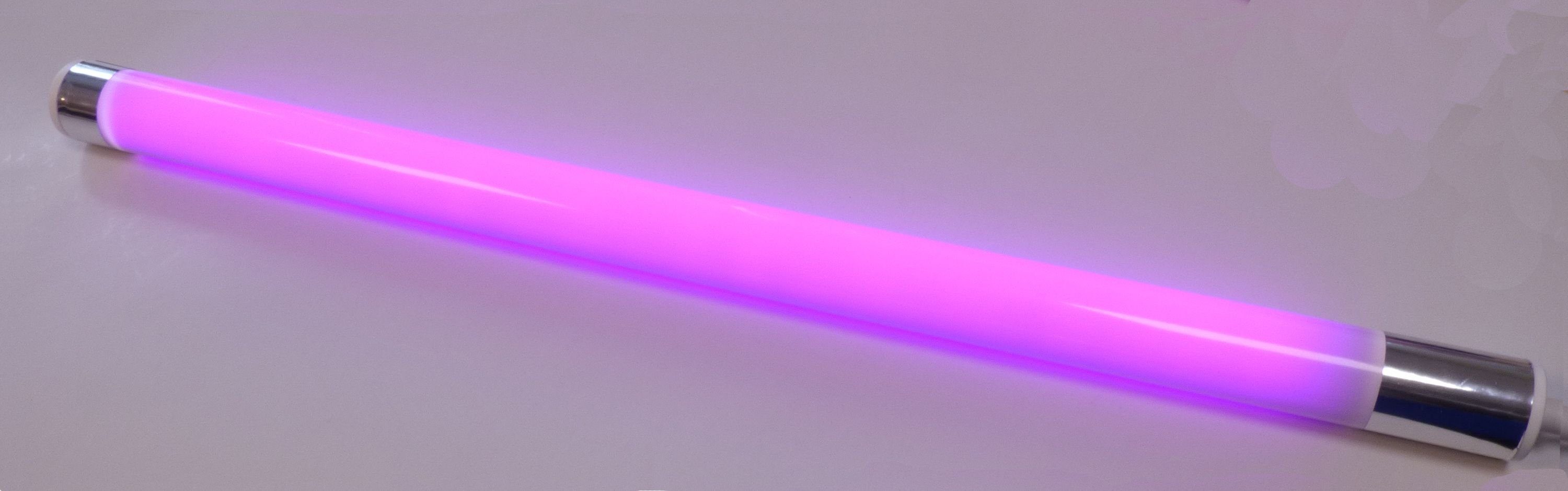 Stab T8, LED W VISION Kunststoff-Röhre XENON 63cm Röhre Wandleuchte violett, LED LED Xenon 9 IP20