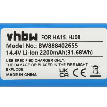 vhbw kompatibel mit Medion MD13202, MD16192, MD18500, MD18501, MD18600, Staubsauger-Akku Li-Ion 2200 mAh (14,4 V)
