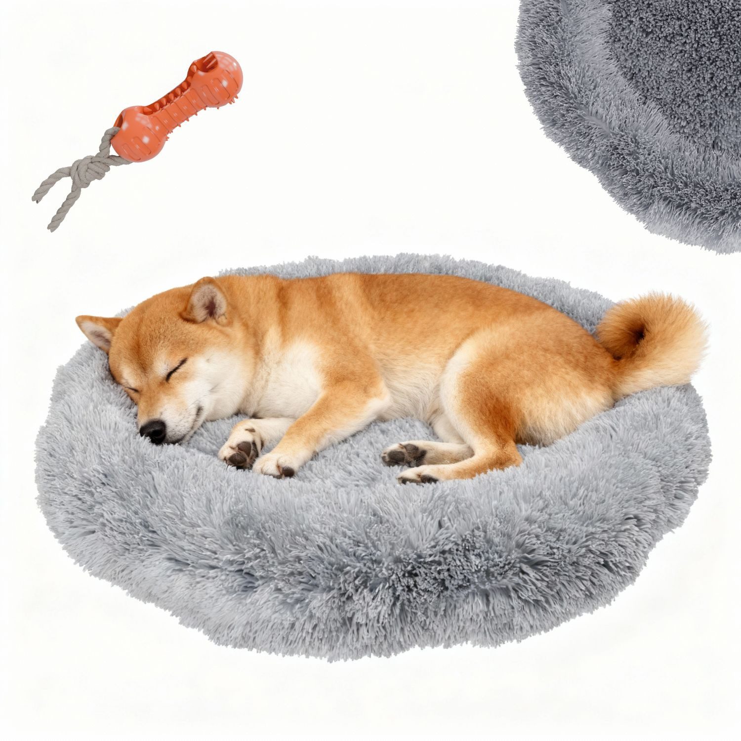 BENNO Tierbett Hundebett BALU Donut 60x60x16 cm, waschbar, rutschfest, Poly günstig online kaufen