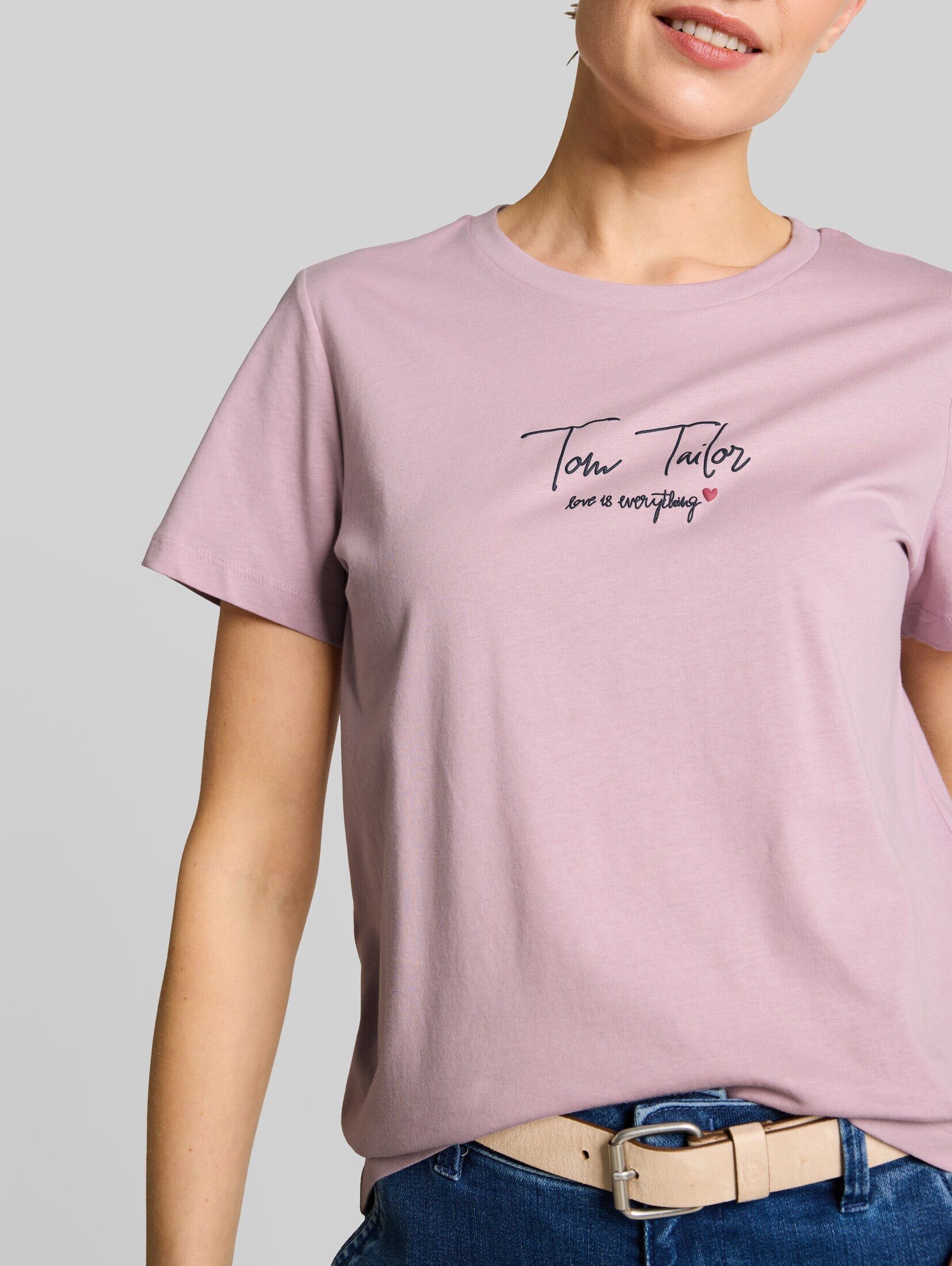 TOM TAILOR T-Shirt T-Shirt T-Shirt mit Logo-Print – Bild 4 von 5