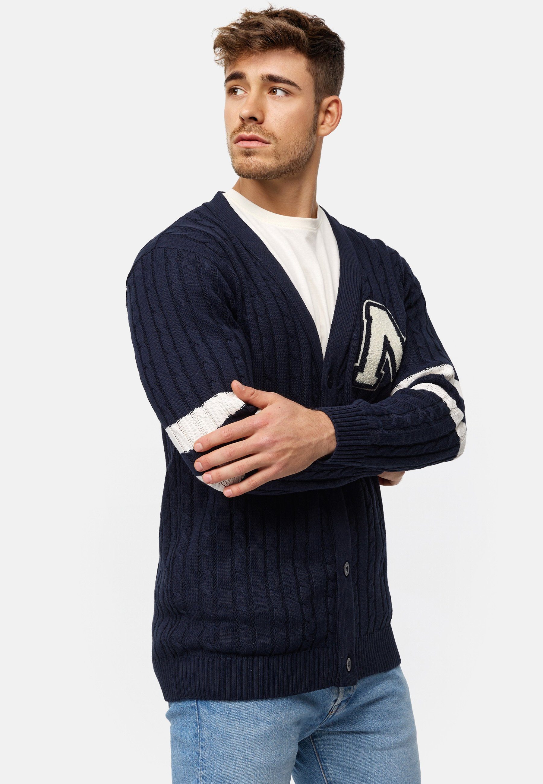 Indicode Cardigan INJose Navy