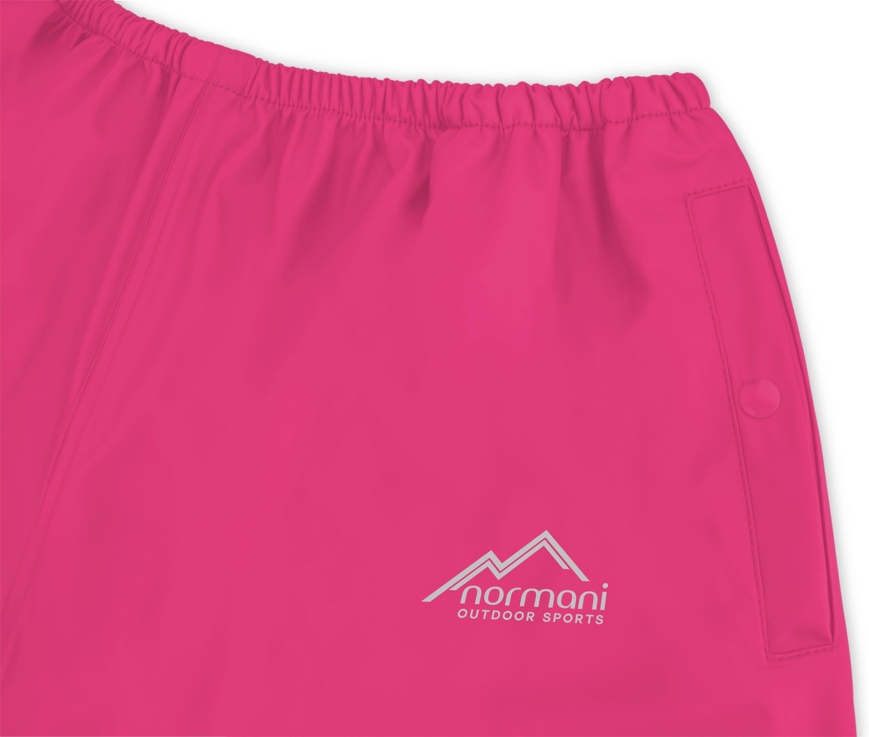 normani Regenhose Kinder Regenhose York Jungen und Mädchen - Wind- und wasserdichte Regenhose mit Reflektoren – Bild 3 von 5