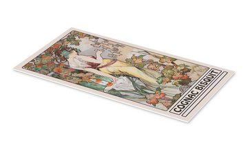 Posterlounge Forex-Bild Alfons Mucha, Cognac Bisquit, Bar Malerei