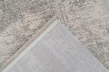 Teppich Teppich Vintage Design, silberfarben, Pierre Cardin, Rechteckig, Höhe: 11 mm, 3D Effekt, mit Fransen, gemustert