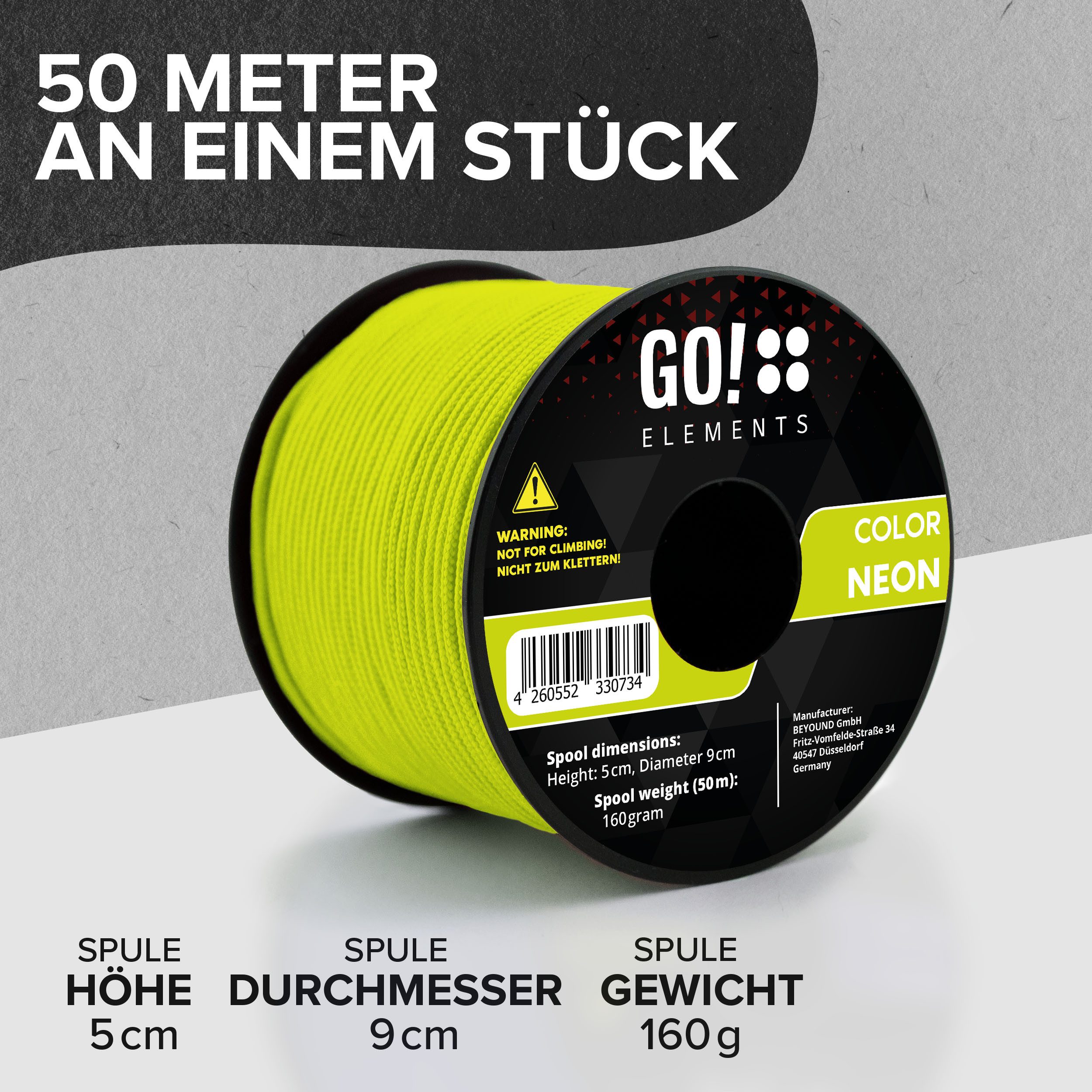GO!elements Paracord 100 - 2mm Seil, günstig online kaufen