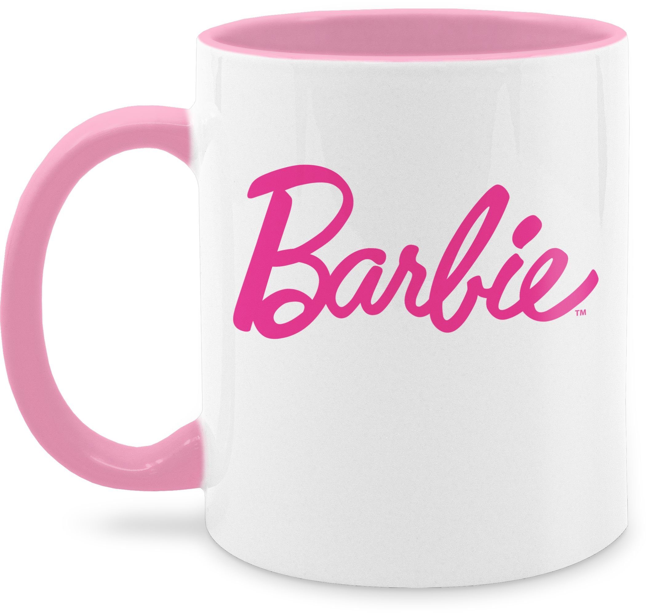 Shirtracer Tasse Barbie Logo Schriftzug, Keramik, Barbie Tasse 1 Rosa | Teetassen