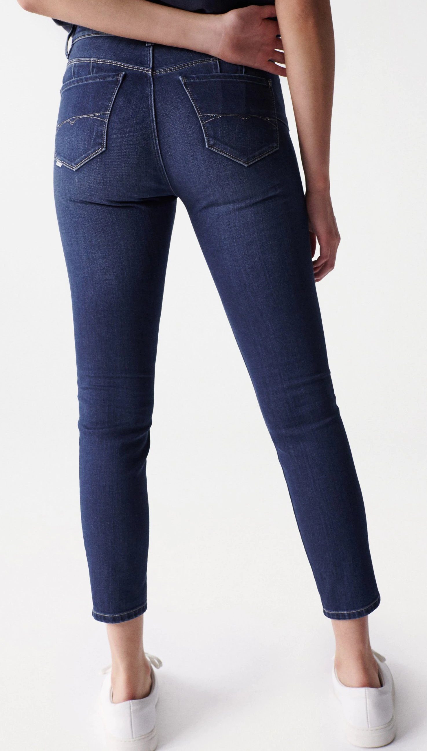 Salsa Stretch-Jeans SALSA JEANS DESTINY PUSH UP CROP SKINNY darkblue 126911.8504