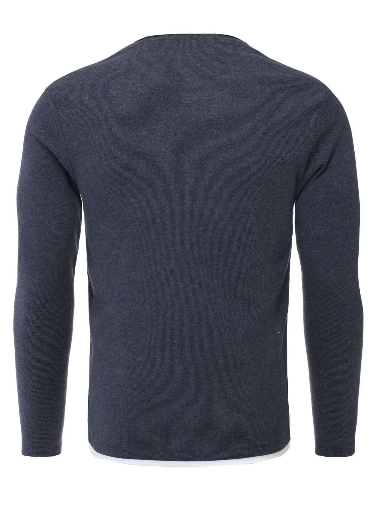 Key Largo Strickpullover für Herren Sarasota 2in1 Feinstrick Sweatshirt dou günstig online kaufen