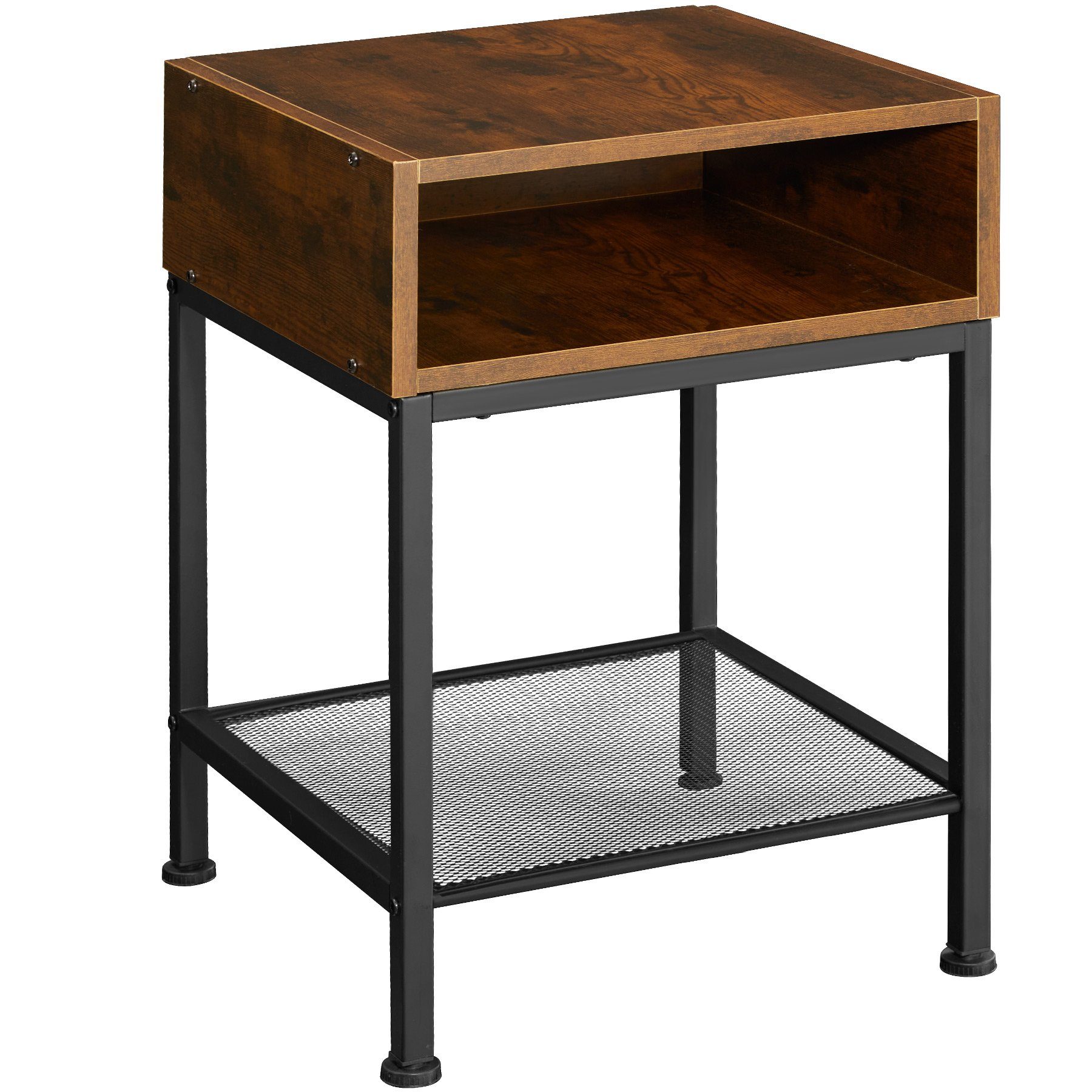 tectake Nachttisch Beistelltisch Harlow 40,5x40,5x59cm (1-St., günstig online kaufen