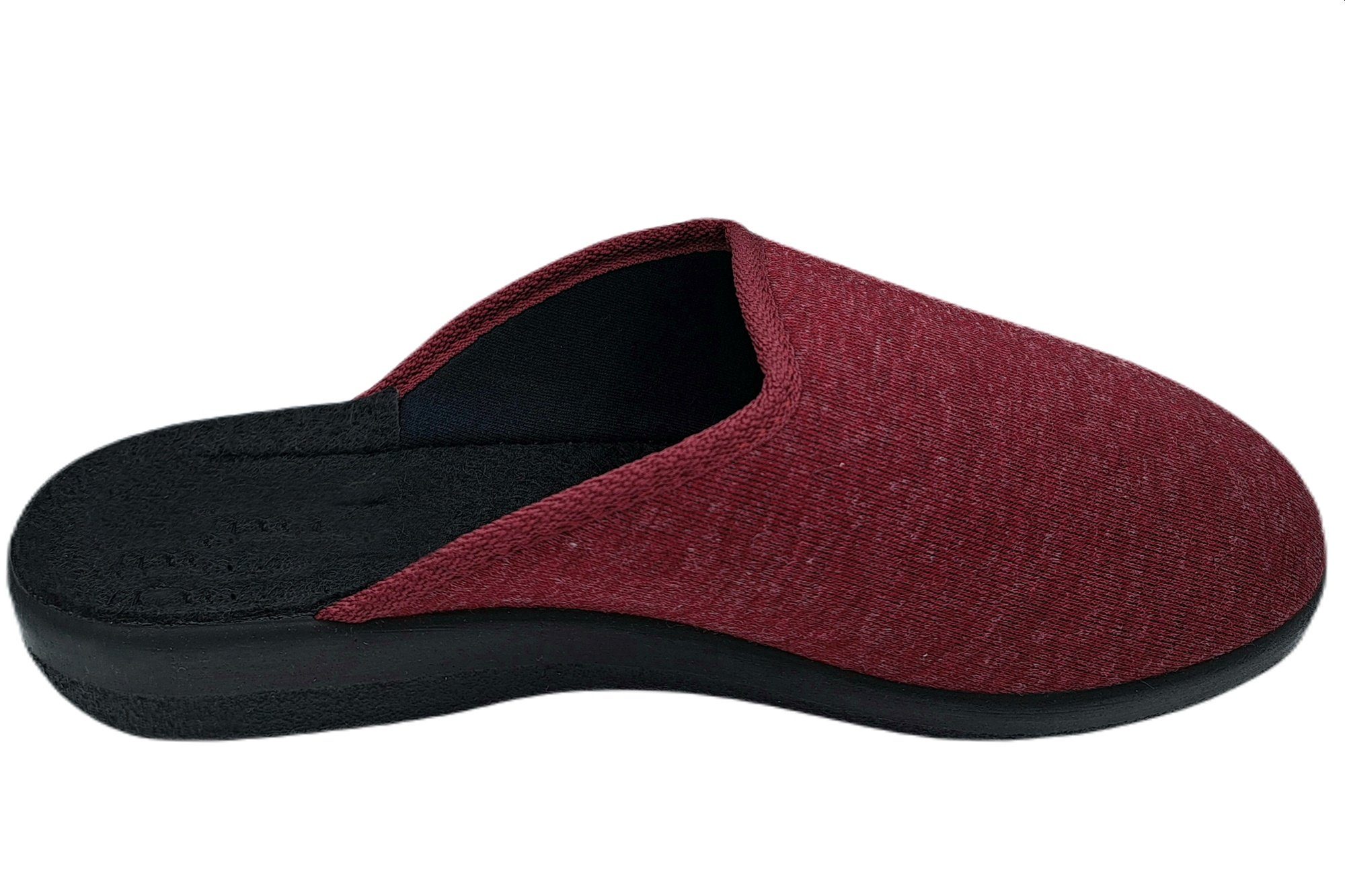 PADERO Damen Pantolette Hausschuh für breite Füße