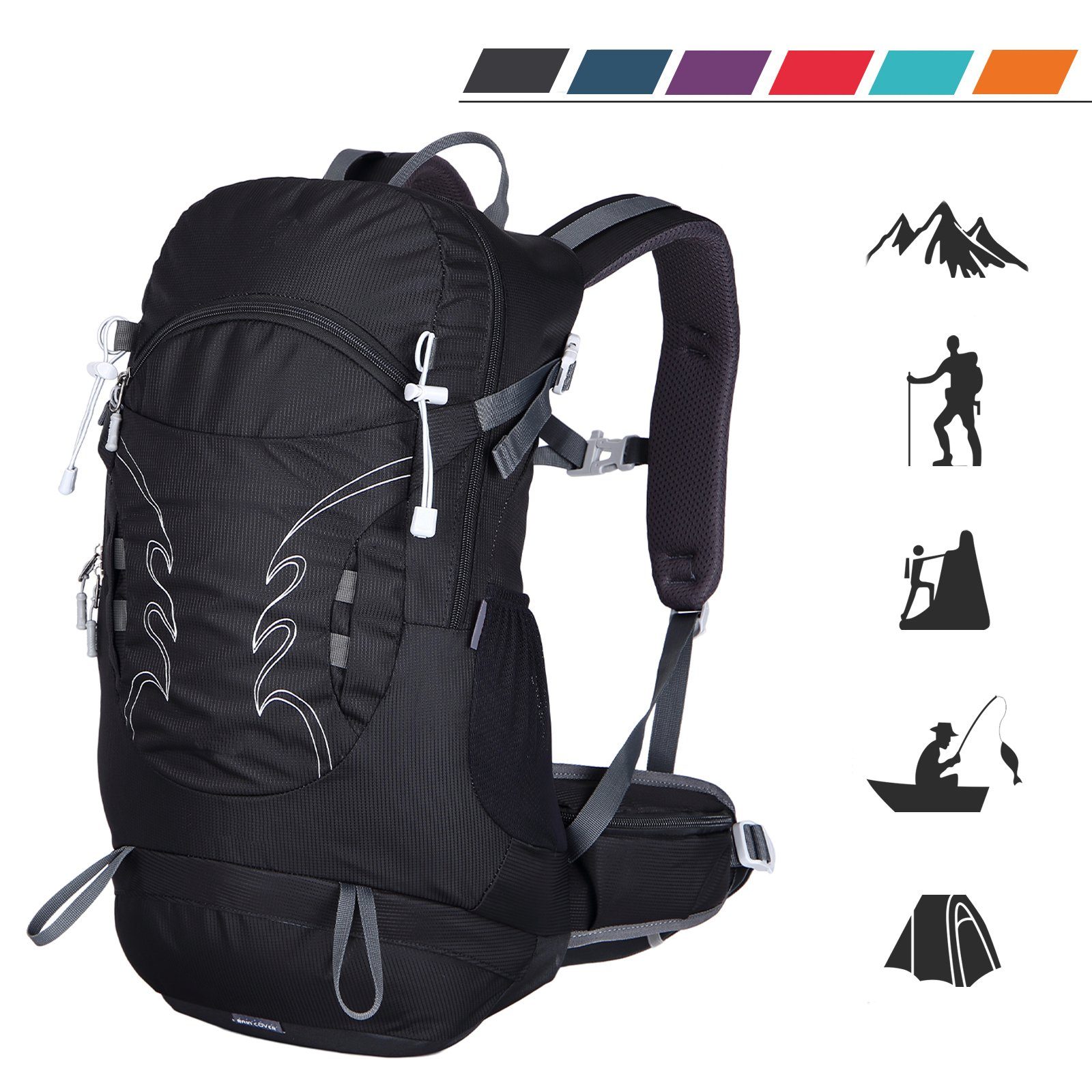TAN.TOMI Wanderrucksack »30L Großer Wanderrucksack mit Rückenbelüftung,  Wasserdicht« (Einschließlich Regenschutz), mit Regenschutz für Outdoor  Reisen Camping Trekking online kaufen | OTTO