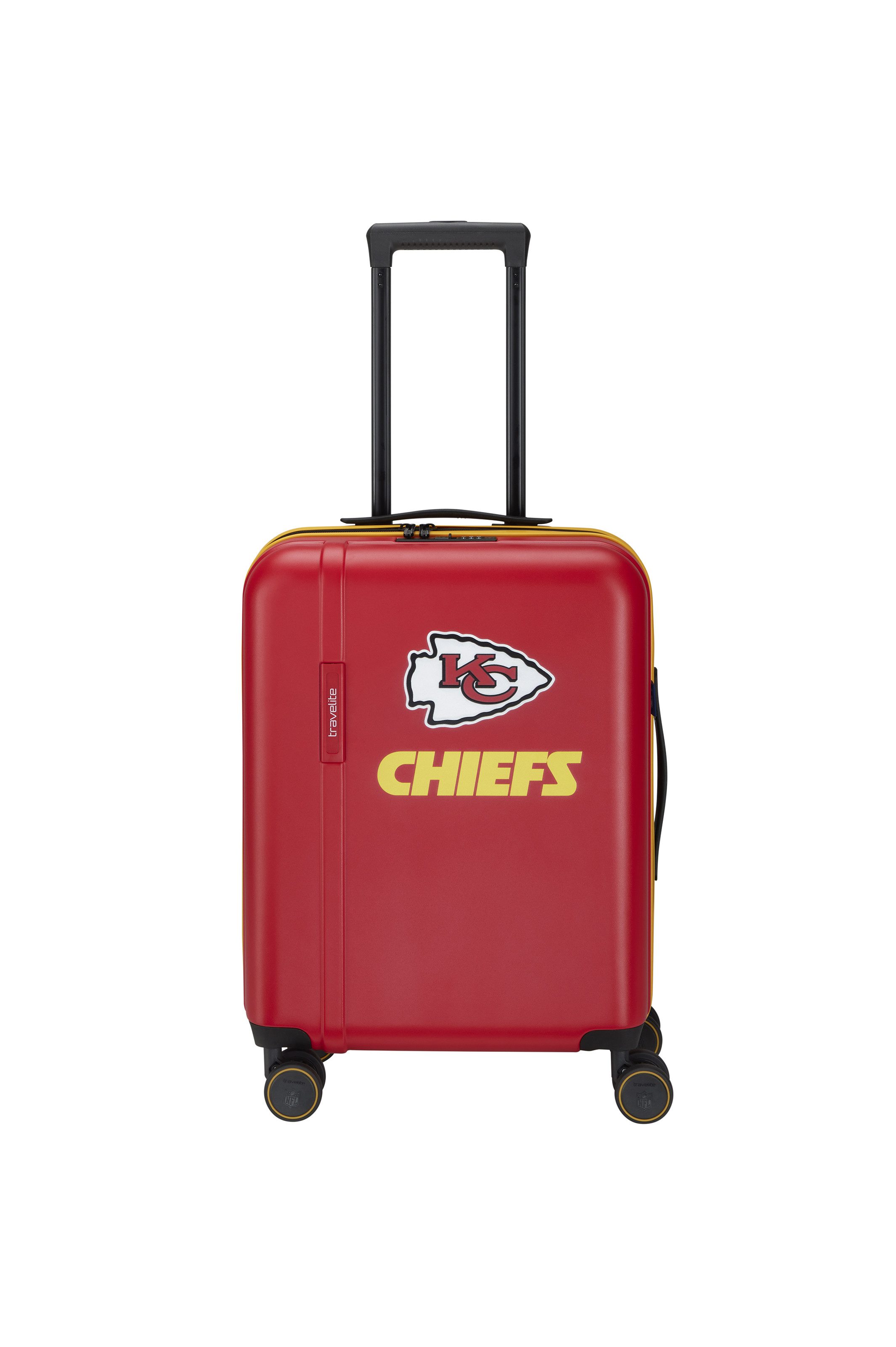 travelite Trolley travelite x NFL Koffer Hartschale, 4 Rollen, Unisex Koffer, TSA-Schloss, 4 Doppelrollen, offizielles NFL-Teamdesign