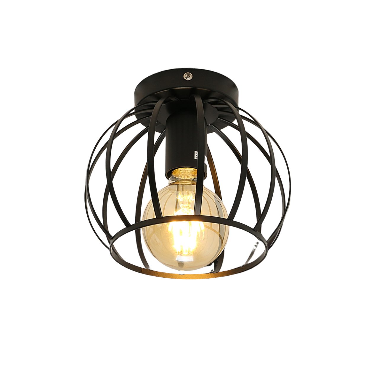 Riserva Dekolicht Schmiedeeiserne Deckenlampe, E27 Dekolampe, günstig online kaufen