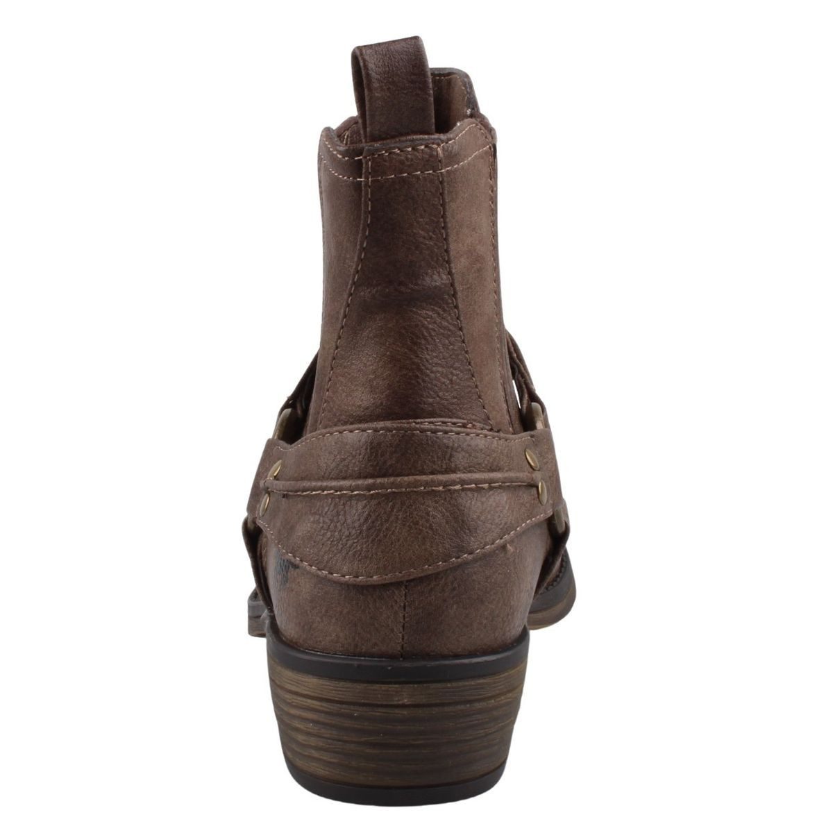 Mustang Shoes 4116501/3 Stiefelette Western-Boots mit dekorativem Stiefelband