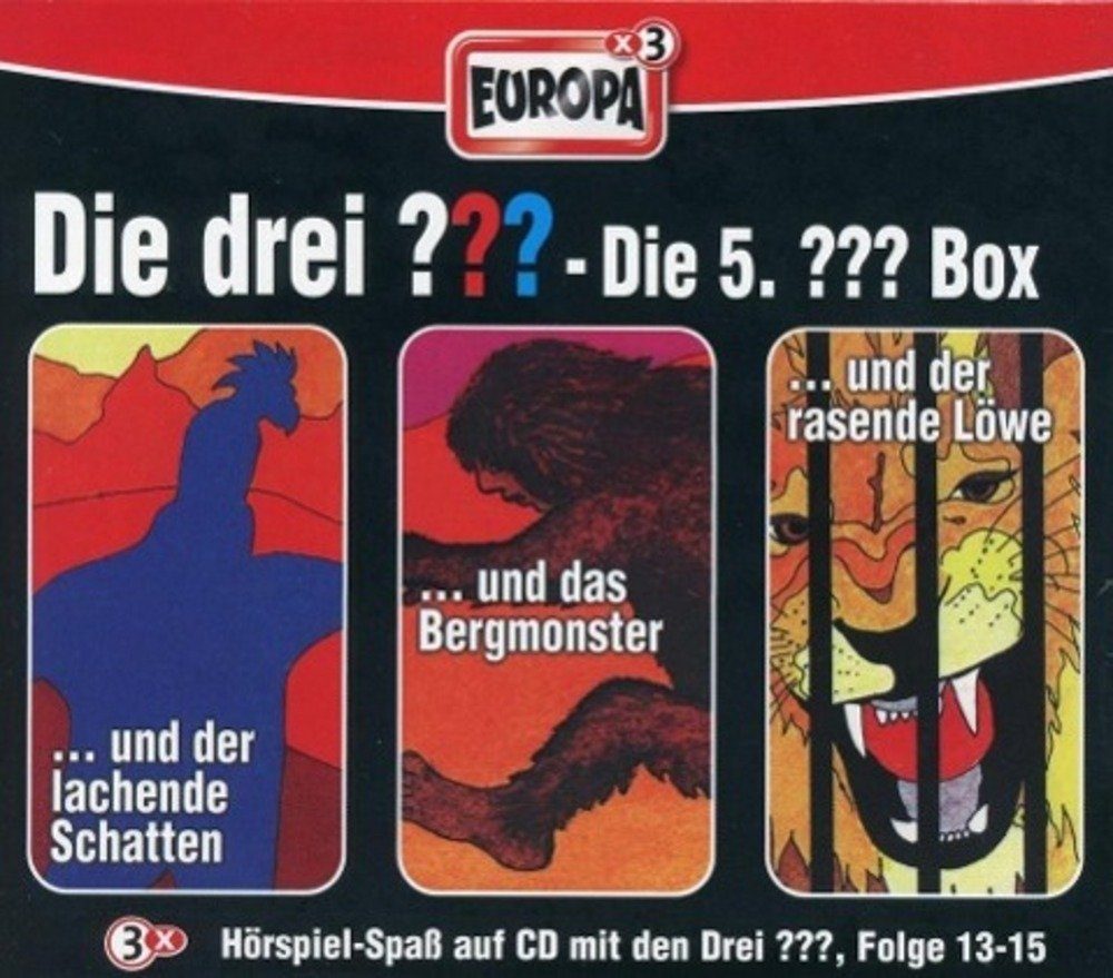 Hörspiel Die drei ??? Box 05. Folgen 1315 (drei Fragezeichen) 3 CDs, EAN/ISBN 0828766243727