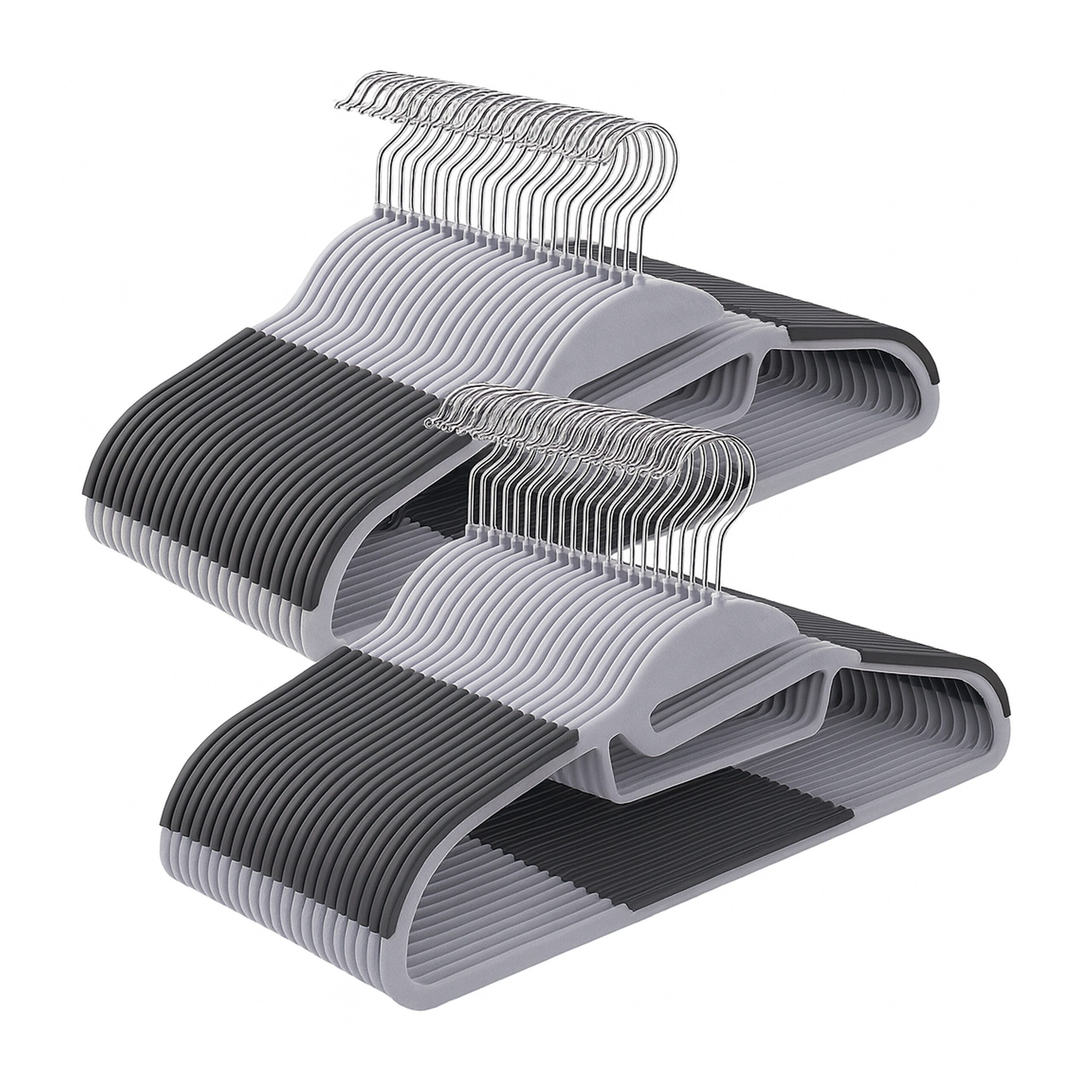 relaxdays Kleiderbügel Gummierte Kleiderbügel im Set, günstig online kaufen