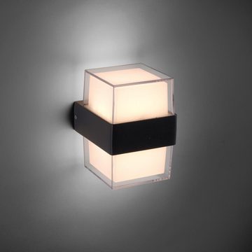 Paul Neuhaus LED Außen-Wandleuchte LED Wandleuchte Cara in Anthrazit 2x 5W 700lm IP44, keine Angabe, Leuchtmittel enthalten: Ja, fest verbaut, LED, warmweiss, Aussenlampe, Aussenwandleuchte, Outdoor-Leuchte