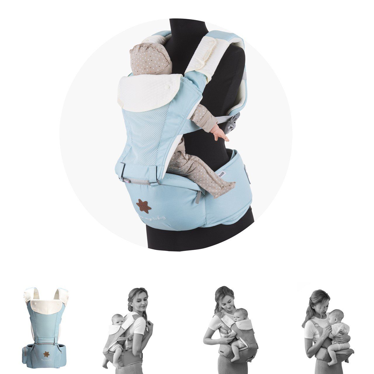 Babytrage Babytrage Hip Star 3 in 1
