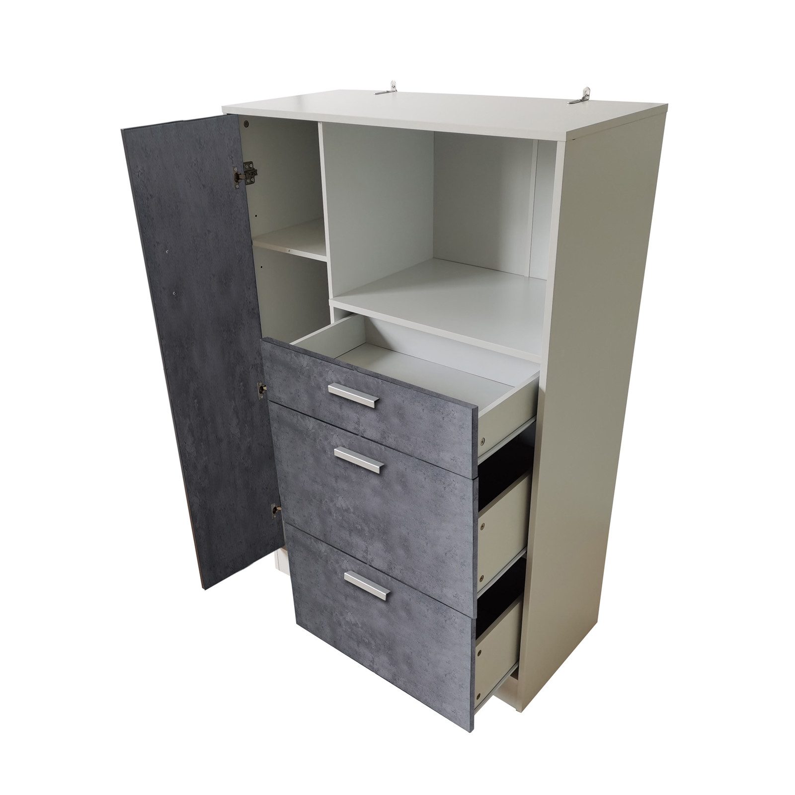 HTI-Line Küchenbuffet Küchenschrank Kombi L Blanca (Stück, 1-St., 1 Küchens günstig online kaufen