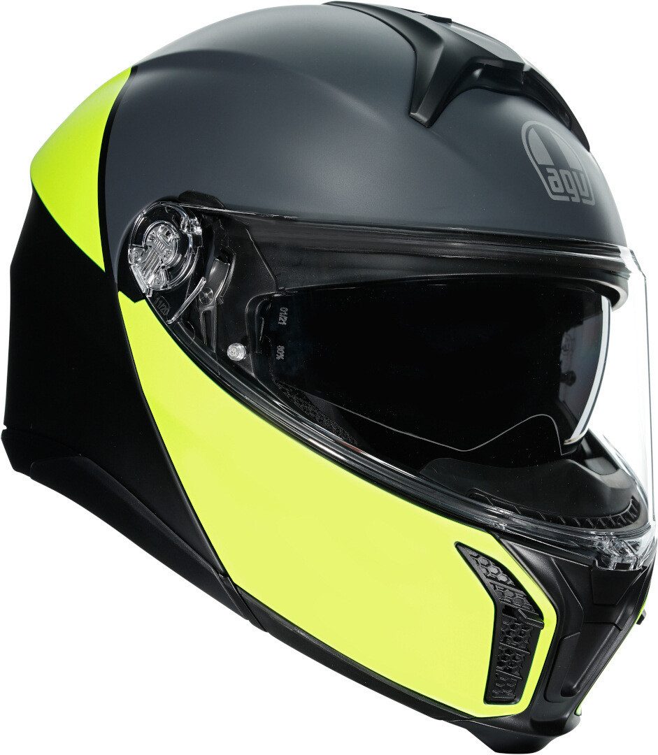AGV Motorradhelm Tourmodular Balance Klapphelm, integriertes Sonnenvisier,vorbereitet für Kommunikationssystem