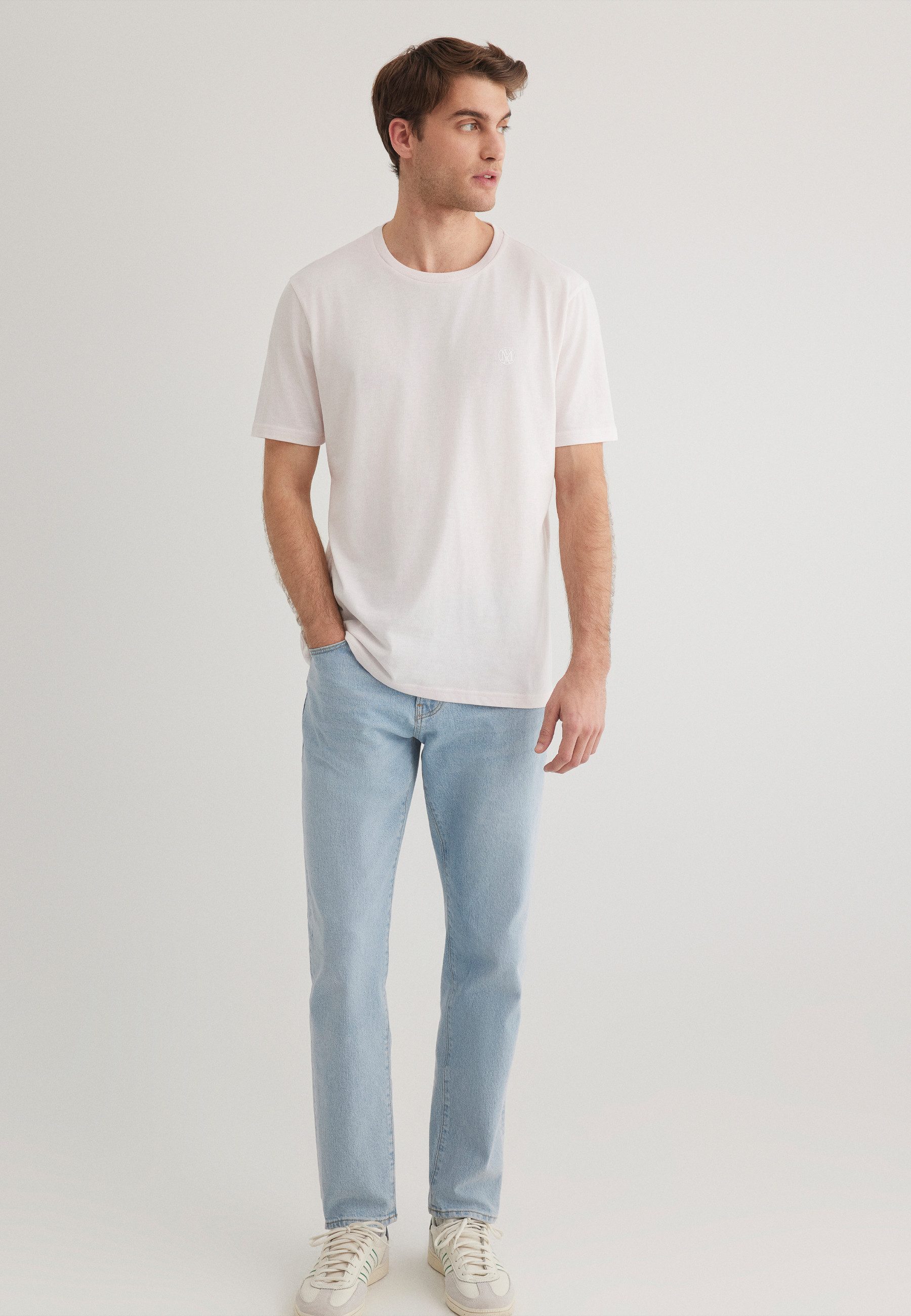 Mavi T-Shirt Kurzarm- mit Rundhalsausschnitt und Logo (1-tlg) CREW NECK TEE günstig online kaufen