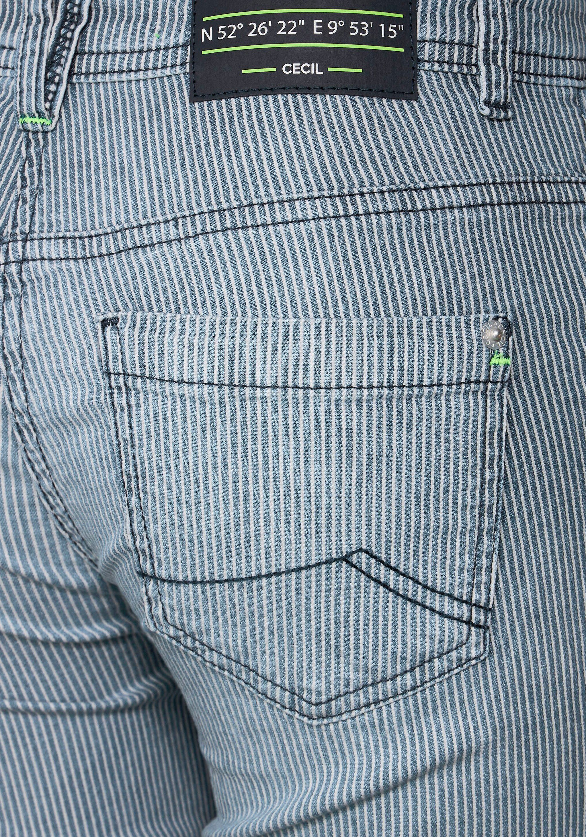 Cecil Logo-Badge 3/4-Jeans mit hinten einem