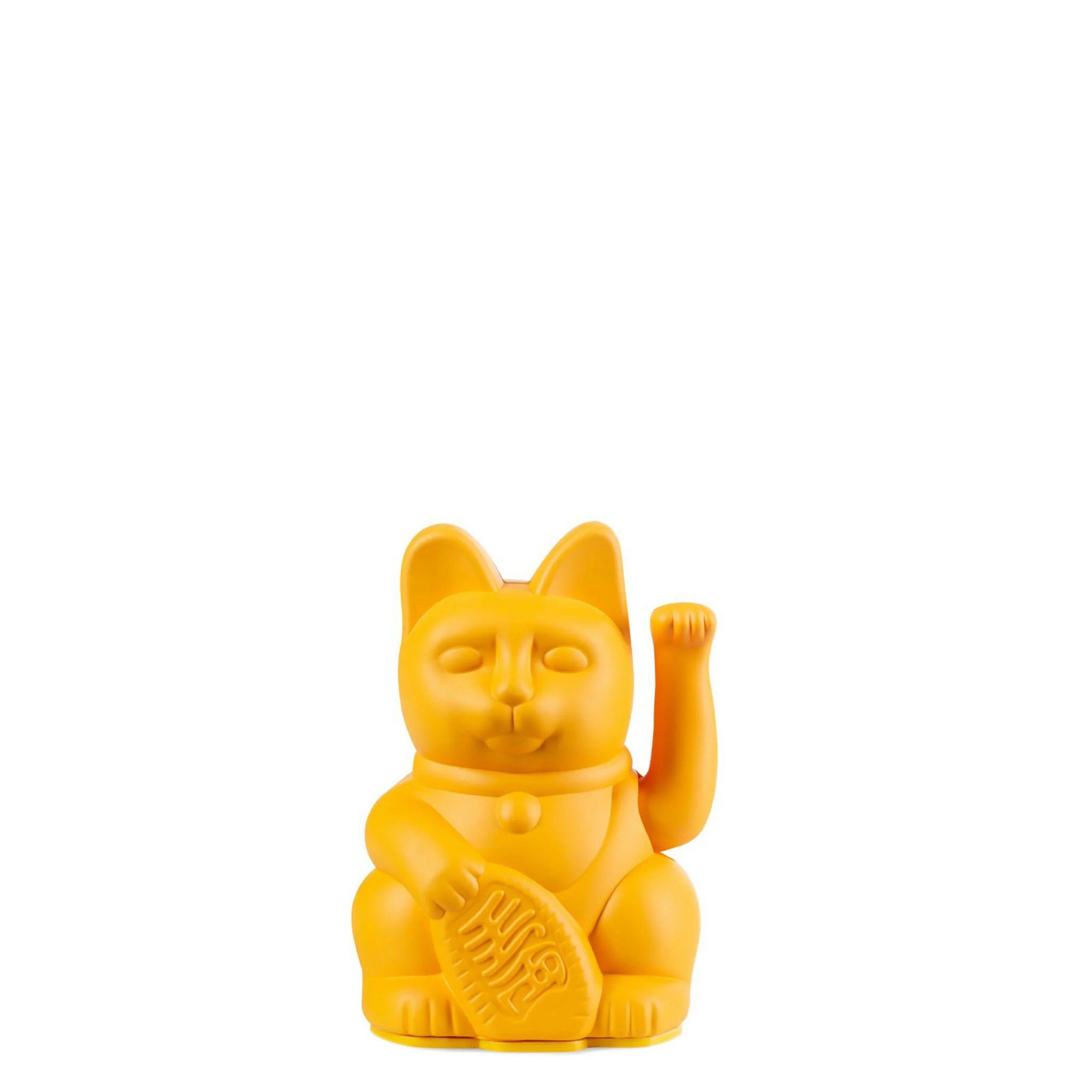 Donkey Products Dekofigur Donkey Lucky Cat Mini - Dunkelgelb