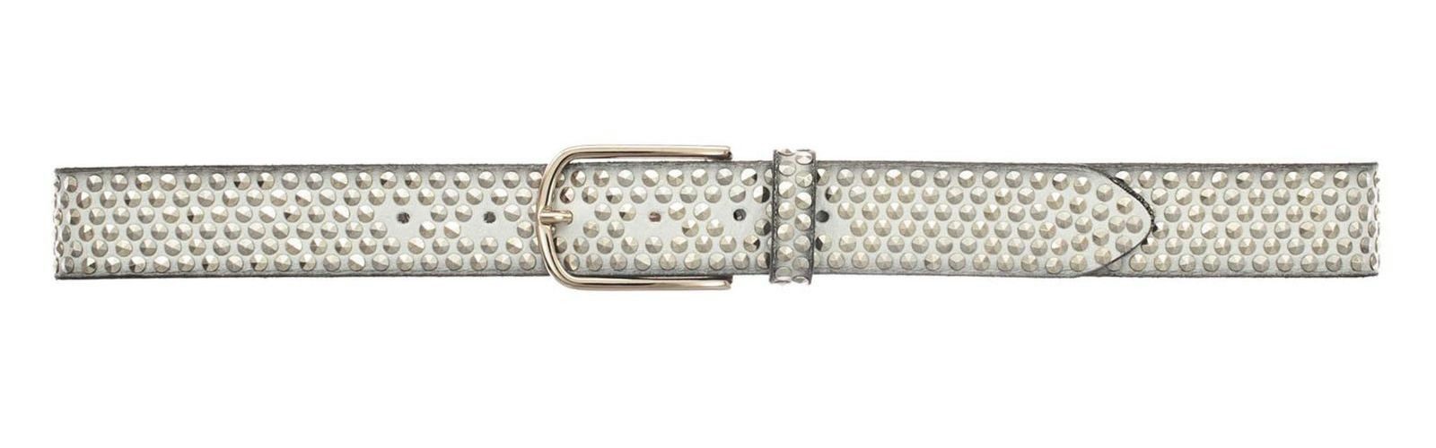 b.belt Ledergürtel Nietengürtel Zoe Gold aus echtem Leder