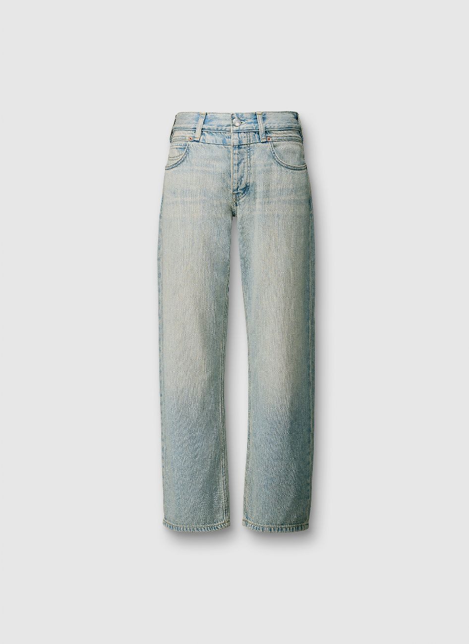 Pepe Jeans 5-Pocket-Jeans BOYFRIEND JEANS MW CRAFT mit mittlerem Bund