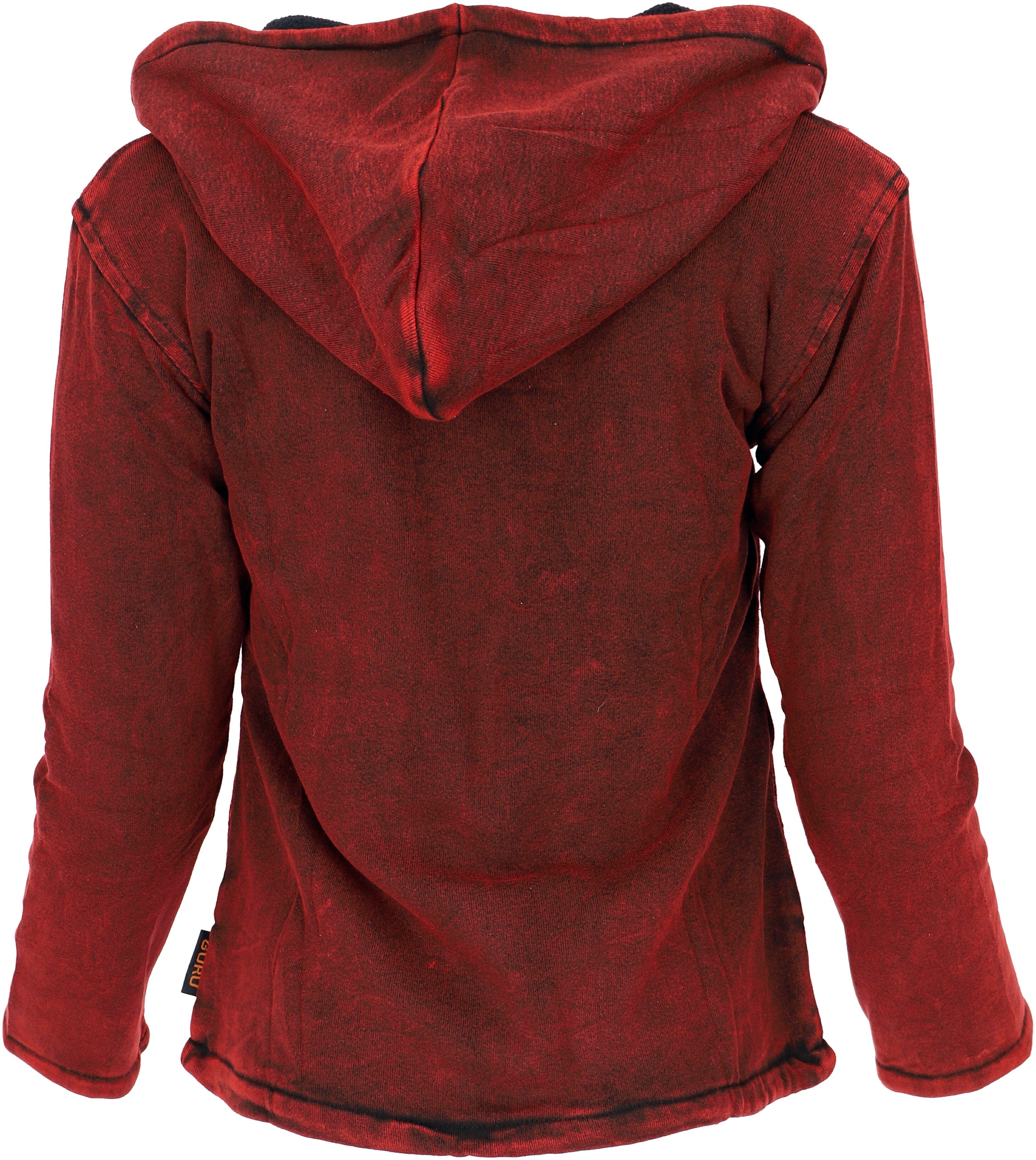 Guru-Shop Langjacke Goa Patchwork Jacke, bestickte Boho.. alternative Bekleidung