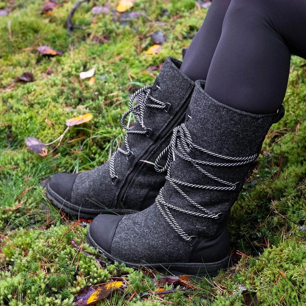 Pomar Saana GTX (Filzstiefel, wasserdicht, breit, extrem warm) granitgrau Winterstiefel