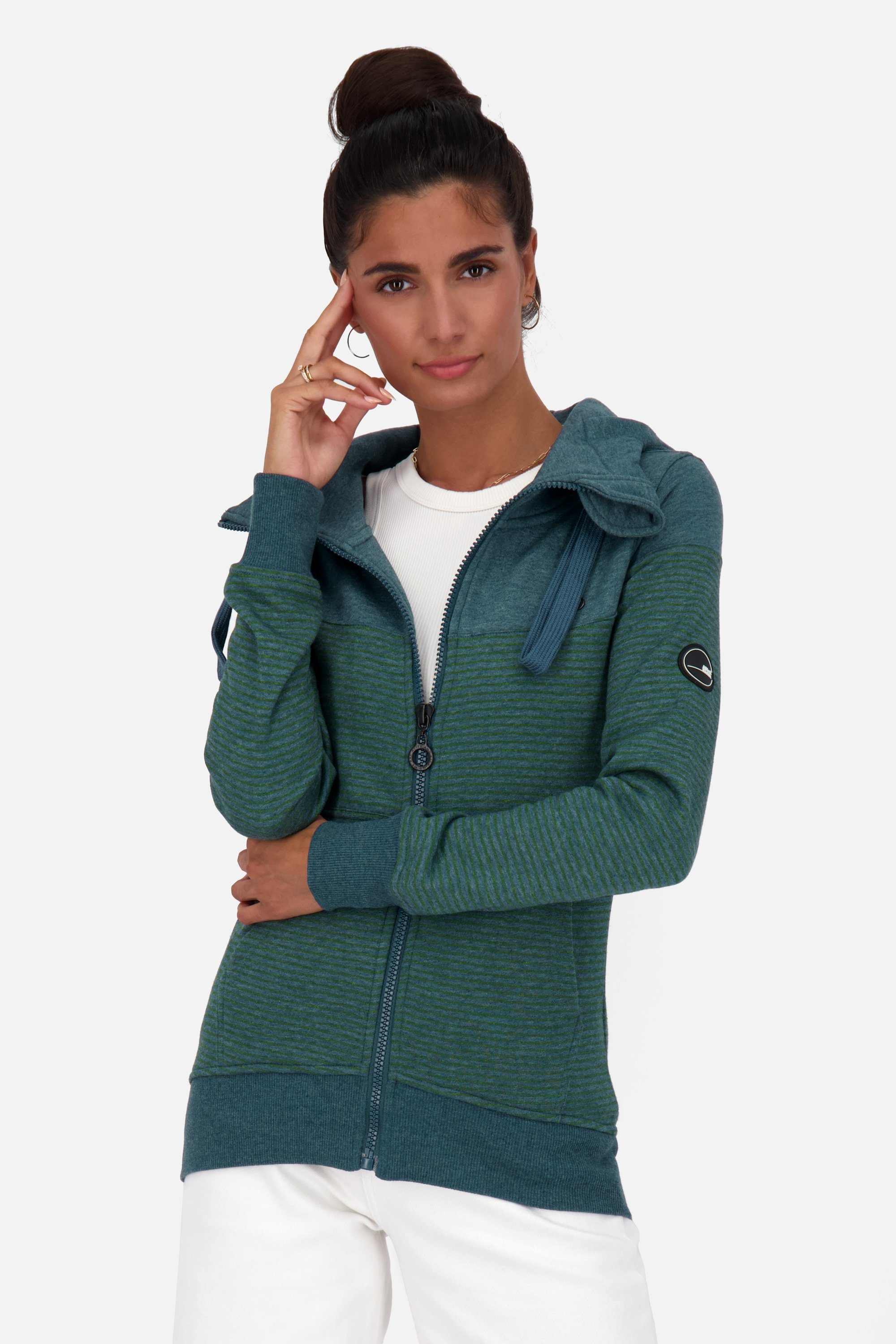 PalinaAK Damen Kapuzensweatjacke Hooded Z oceanic Sweat & Jacket Kickin Alife melange