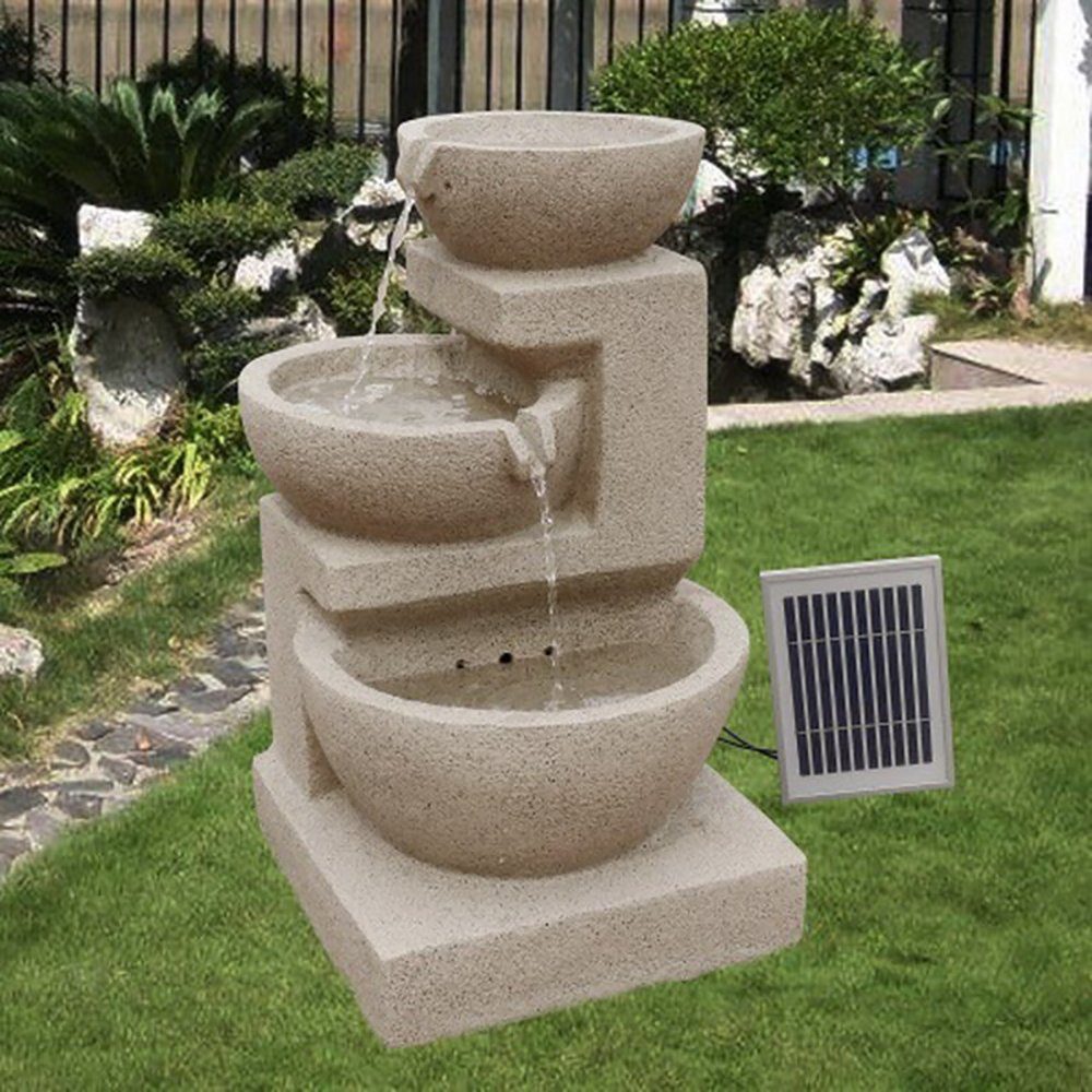 BxT: cm Gartenbrunnen Solarbrunnen 34,00x34,00 Wehmann Wasserbecken cm 34,00 Eden, Breite,