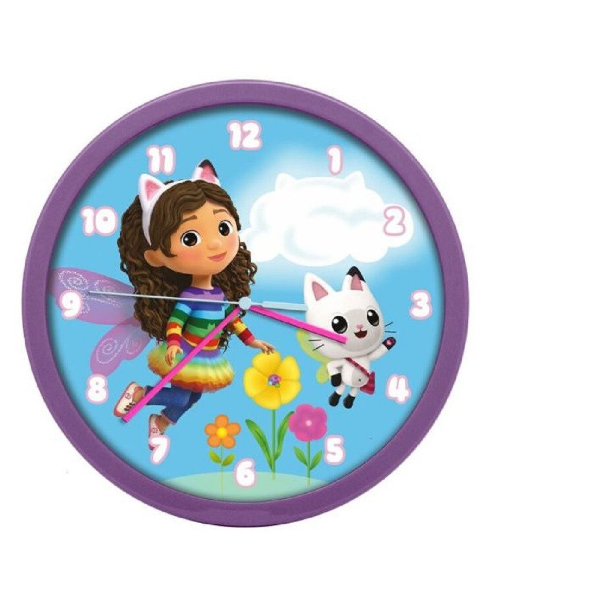 Dreamworks Gabby’s Dollhouse Wanduhr Gabby's Dollhouse Wanduhr mit 25cm Durchmesser im großartigen Design