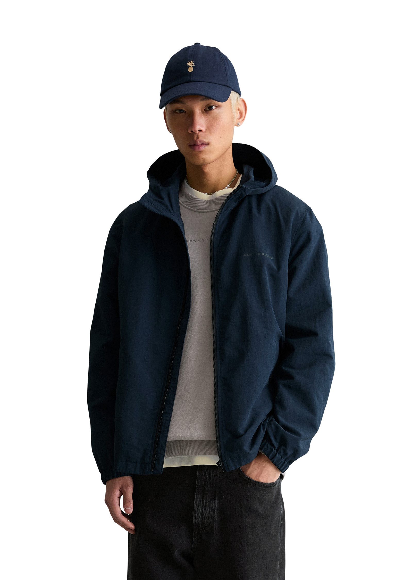 Marc O'Polo DENIM Outdoorjacke aus wasserabweisendem Recycling-Material