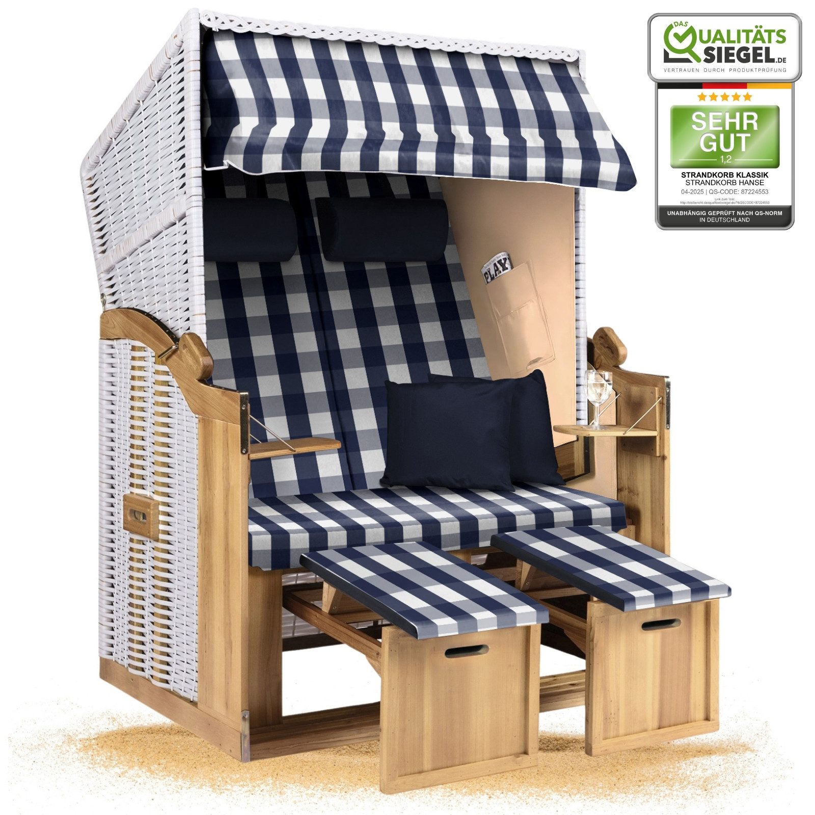 Strandkorb Hanse Strandkorb Strandkorb 2-Sitzer Ostsee günstig online kaufen