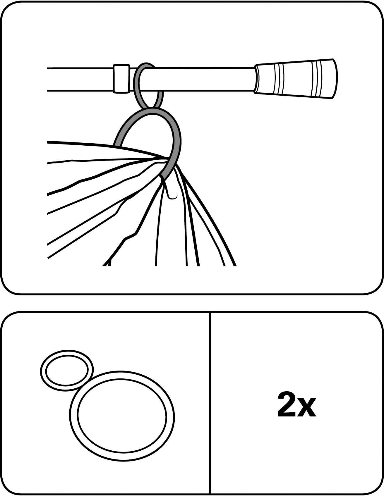 GARDINIA Dekoklammer Dekoring Metall, (2-St), zum Drapieren