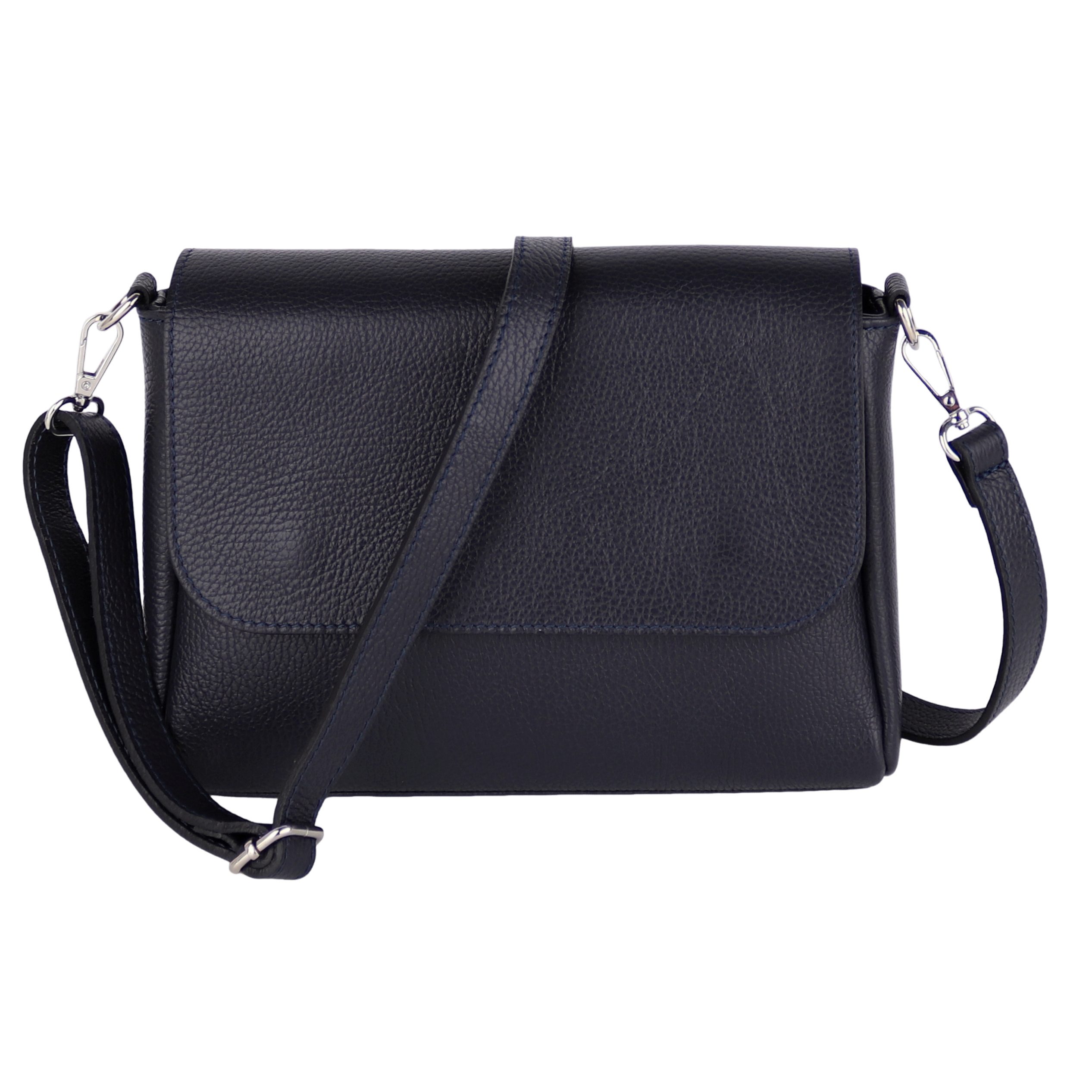 MIRROSI Umhängetasche Damen, Crossbody Bag, Echtleder Made in Italy (1 Tasche 2 Gurte oder Basic Version 1 Tasche 1 Gurt), 27x20x7cm (BXHXT) Mittelgroß