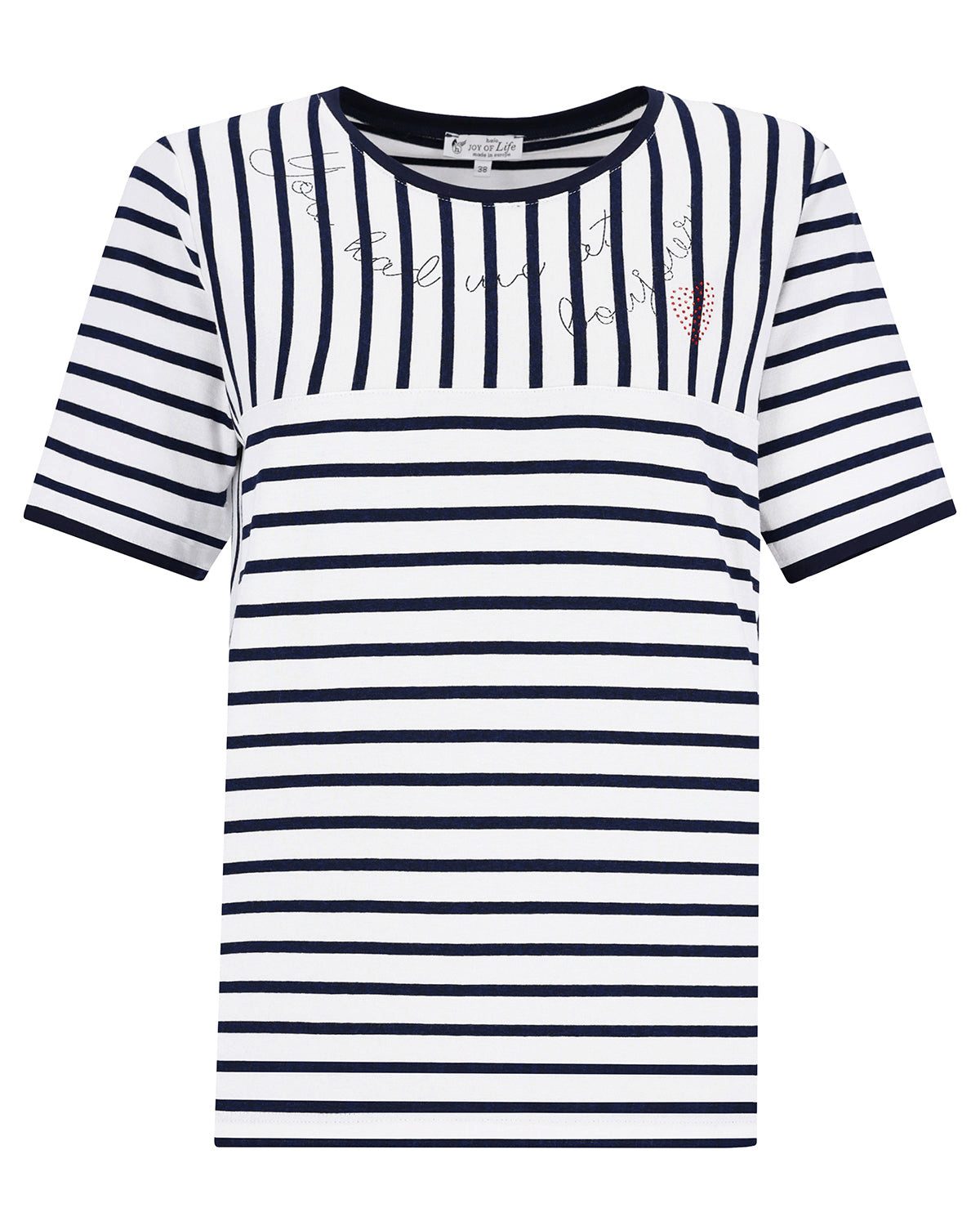 Blusenshirt Shirt Ringelpatch 1/2 Arm