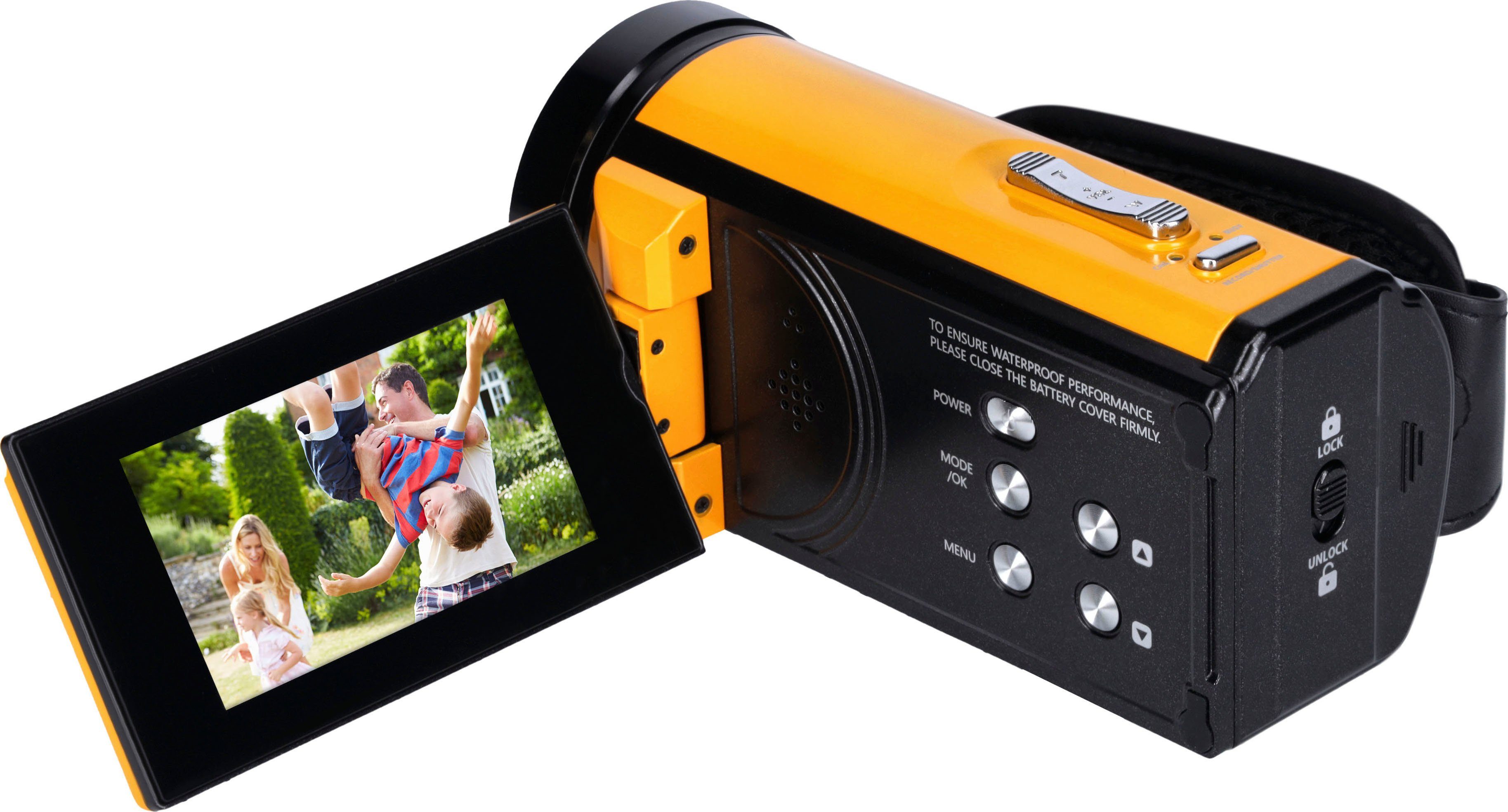 Waterproof Rollei 5m (4K UHD Movieline HD) Ultra Unterwasser-Camcorder