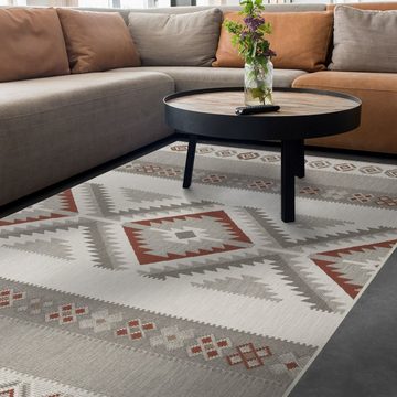 Teppich Karo, Erhältlich in 2 Farben & 4 Größen, Wohnteppich, Karat, Rechteckig, Höhe: 7 mm, pflegeleicht, Wohnzimmer