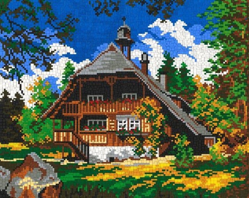 Stick it Steckpuzzle Schwarzwaldhaus, 9200 Puzzleteile