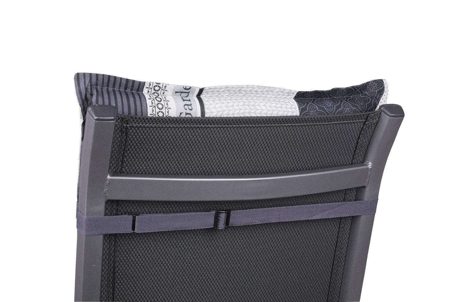 GO-DE Hochlehnerauflage GO-DE Hochlehner-Auflage 120 x 50 x 8 cm, grau, OEKO-TEX® Standard 100 Zertifikatsnummer