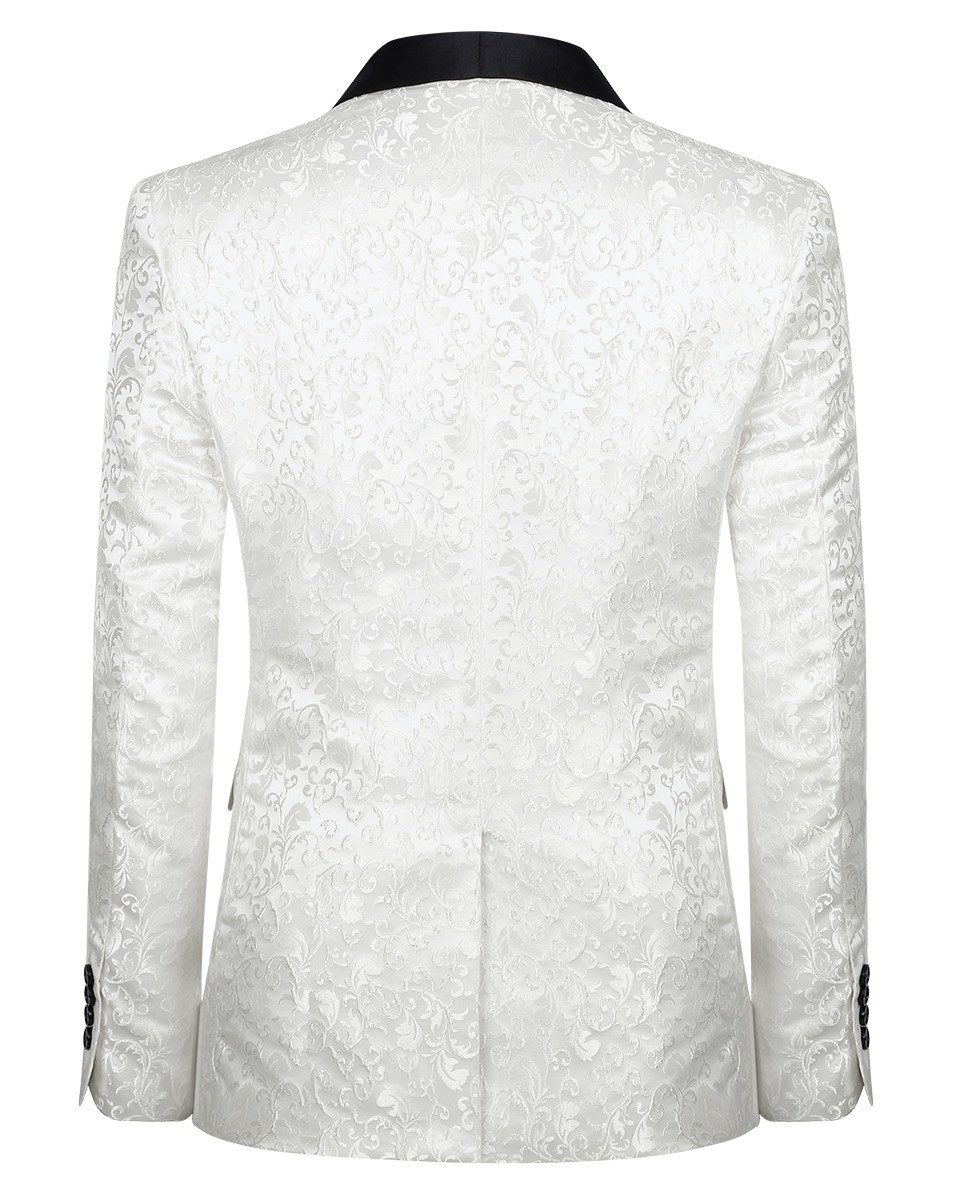 Allthemen Smokingsakko Herren Sakko Bunt Jacquard Glitzer Smokingjacke für günstig online kaufen