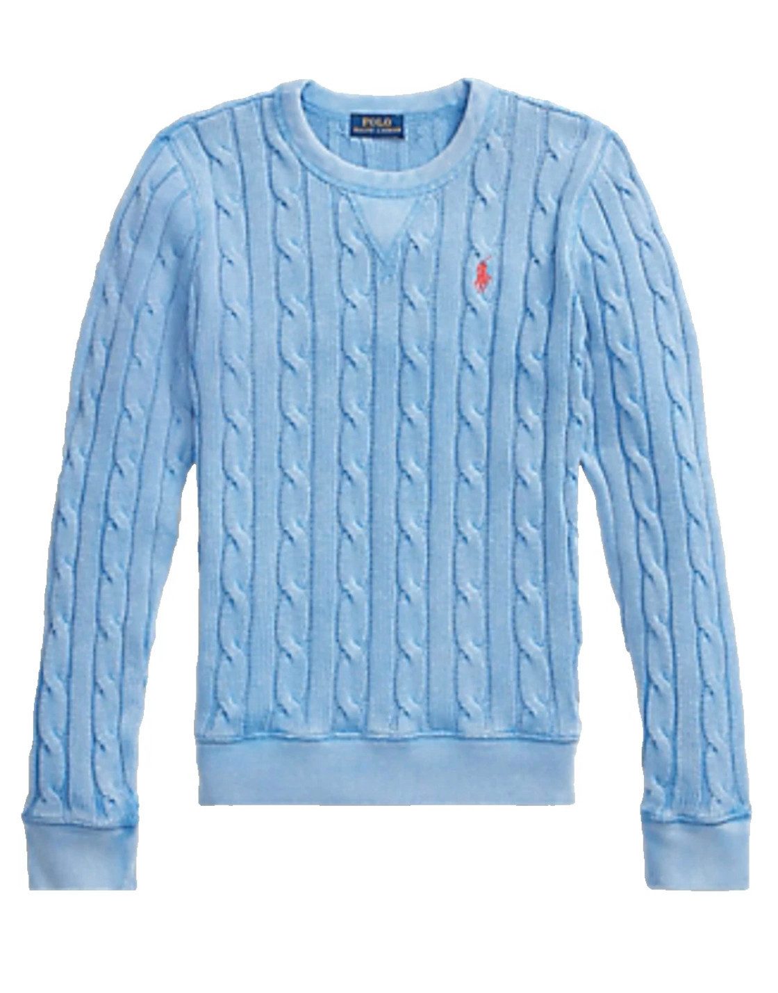 Polo Ralph Lauren Strickpullover Zopfmuster Pullover Slim Fit sofortige Authentifizierung über einen QR-Code