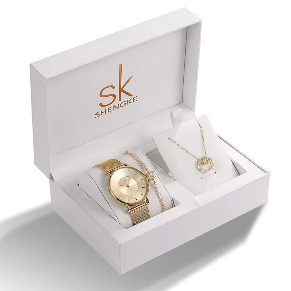Tidy Schmuckset Shengke SK 0059-3 Luxus-Geschenkuhr-Set: Uhr, Halskette & A günstig online kaufen