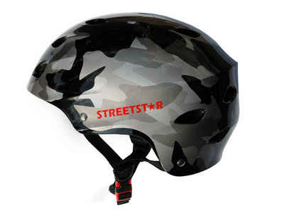 Maxofit Allroundhelm Streetstar Helm „S“ Grau/Schwarz