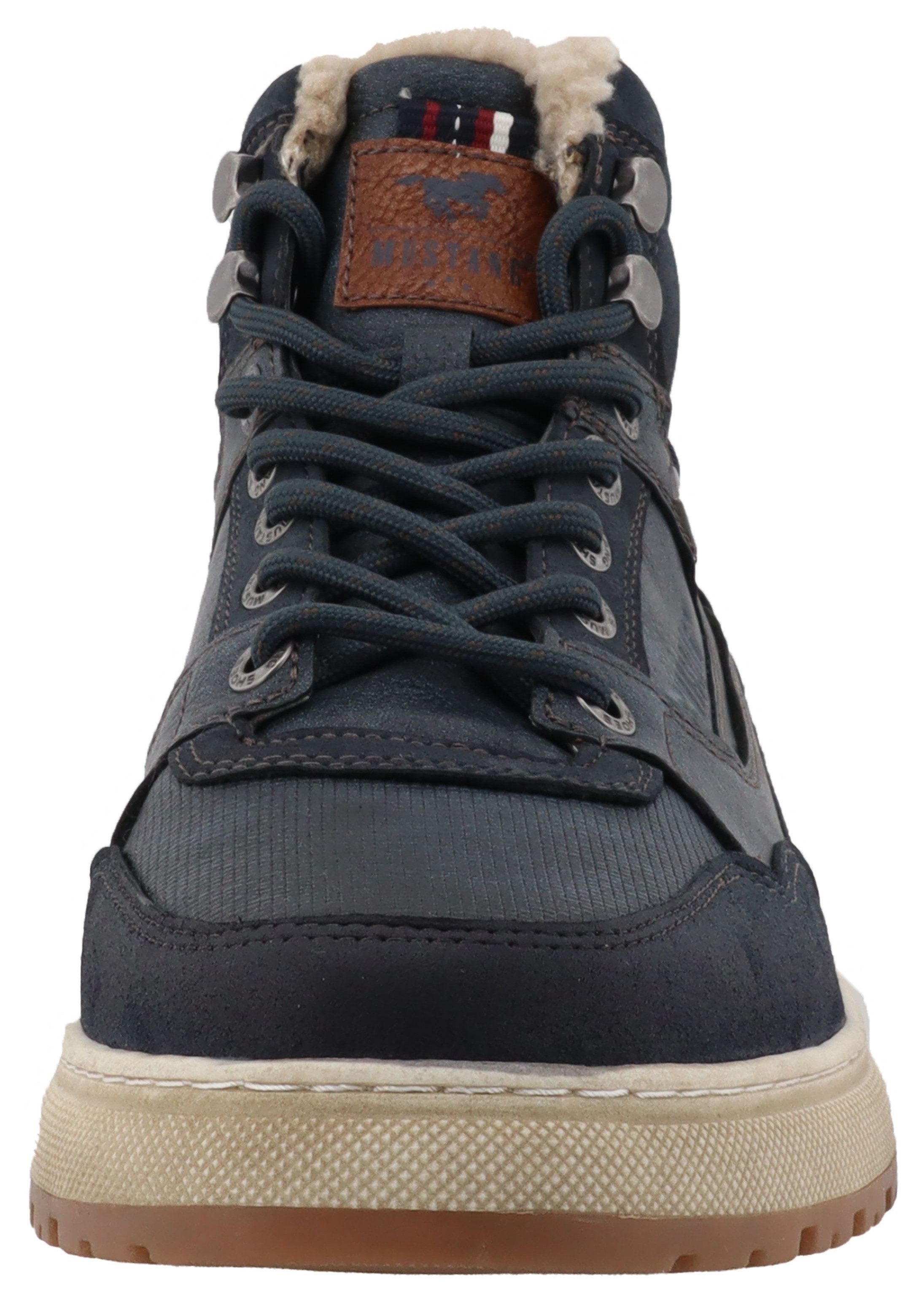Mustang Shoes Puno Winterboots High Top Sneaker, Schnürboots mit Warmfutter