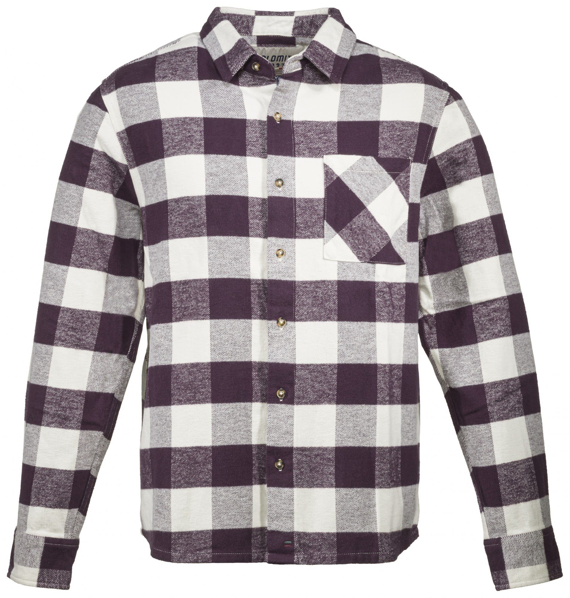 Dolomite Langarmshirt Dolomite M Flanell Check Shirt Langarm-Hemd Herren