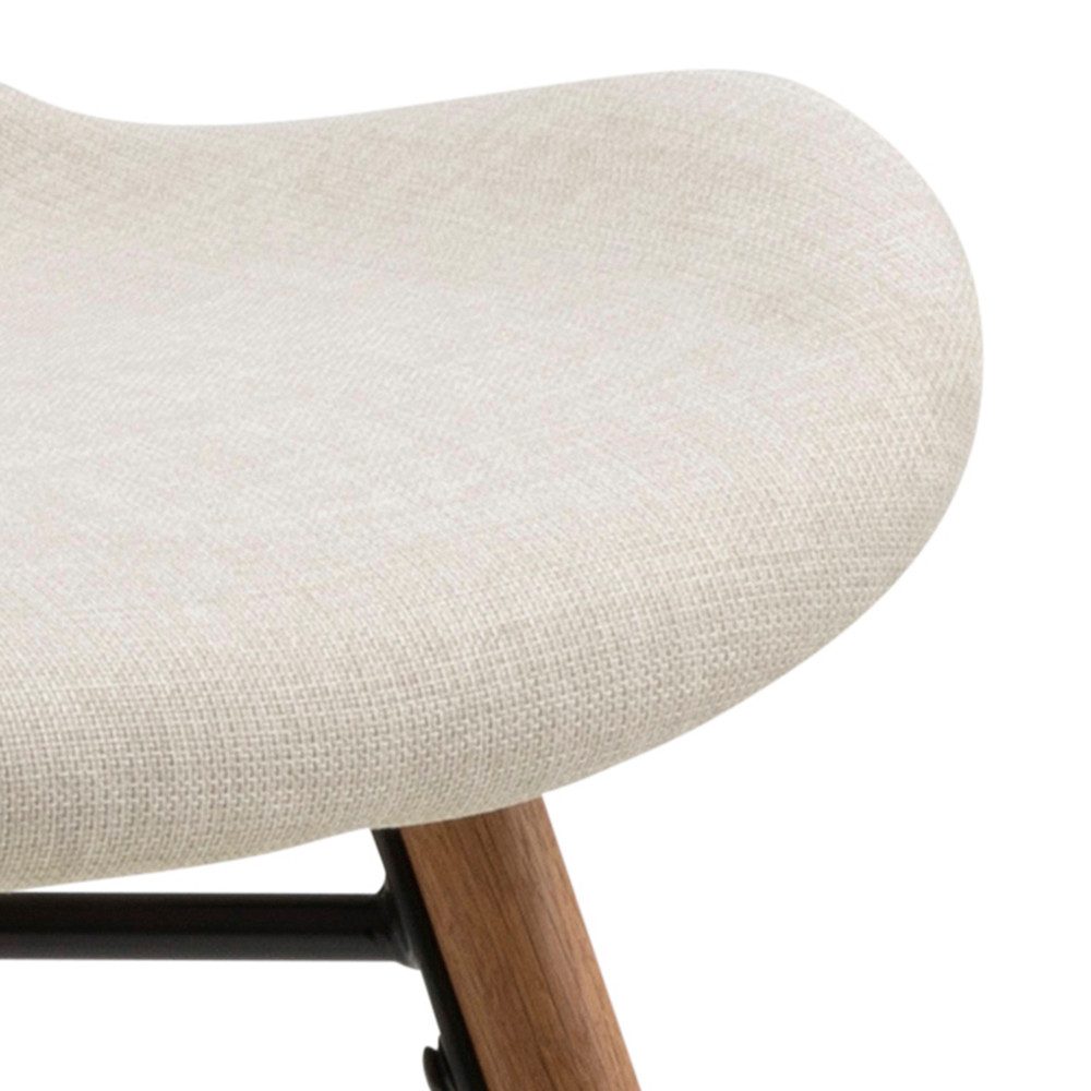 99rooms Polsterstuhl Embet II (Esszimmerstuhl, Küchenstuhl (2-St), Modern Design, Rio Stoff, Gestell Ölbehandelt Eiche